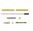 Gold Ball Point Pen Kit - NZ Clip - Twist -Pack of 5