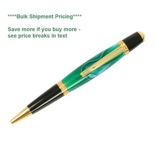 Gold & Black Sierra Twist Pen Kit - Pack of 1