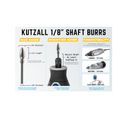 Kutzall Extreme Burr Kit for 1/8" Grinders - 4 piece Very Coarse Kit