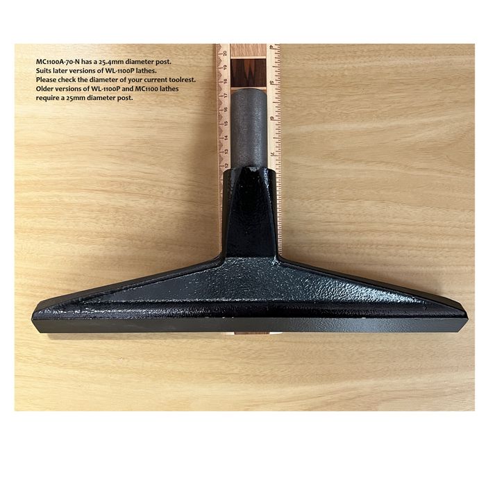 MC1100A Toolrest 25.4mm (1 inch) Post