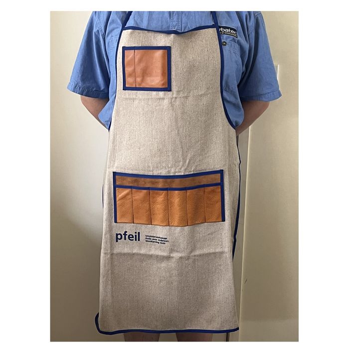 Pfeil Canvas Apron with Goatskin Pockets ***