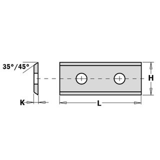 Replacement blade - CMT Rebate Cutter