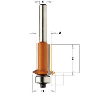 CMT Flush and V-Groove Router Bit - 1/4"