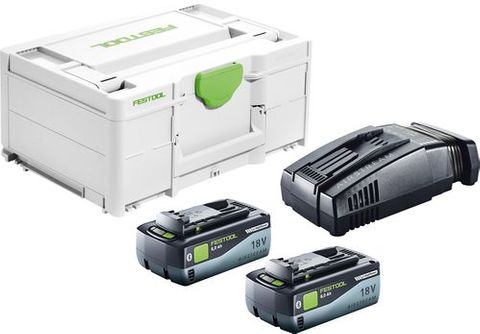 Festool SYS 18V Energy Set 2 x 8.0Ah TCL6 Duo in Systainer