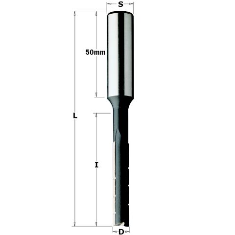 R/H Slot Mortise Bit 10mm D 70mm Cut 125mm Length