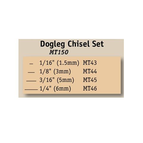 Flexcut MT150 Dogleg Chisel Set