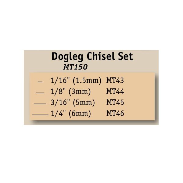 Flexcut MT150 Dogleg Chisel Set