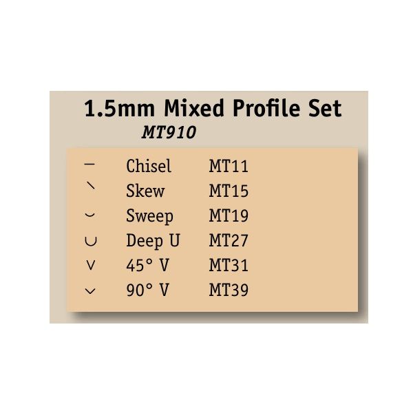 Flexcut 1.5mm Mixed Profile Micro Tool Set