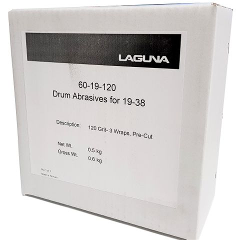 3 x Laguna Sandpaper Rolls to suit 19/38 - #120 Grit Pack