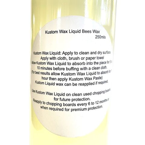 Kustom Wax Liquid Bees Wax - 250mL