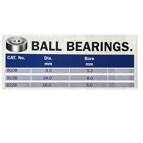 Ball Bearing 16.0 mm dia x 5.0mm bore ***
