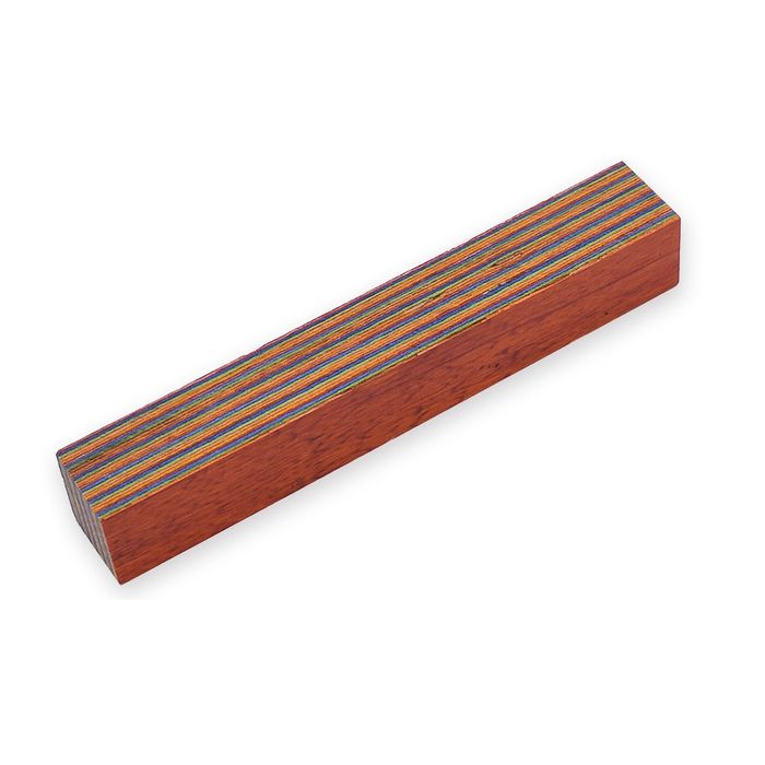 Colourwood 20mm x 20mm x130mm - orange, green, blue, purple & yellow