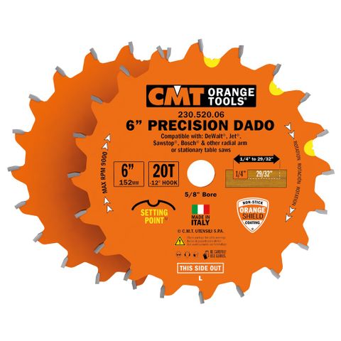 Dado Set 152mm Dia 20T 5/8in 6.35-23mm