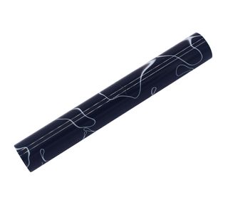 Acrylic Pen Rod - 19mm diameter, black with white line
