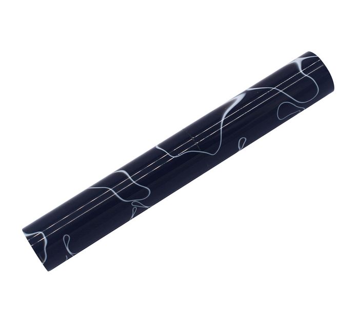 Acrylic Pen Rod - 19mm diameter, black with white line