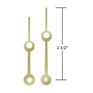 Carbatec Clock Hands - Hour & Minute - Gold - 64mm