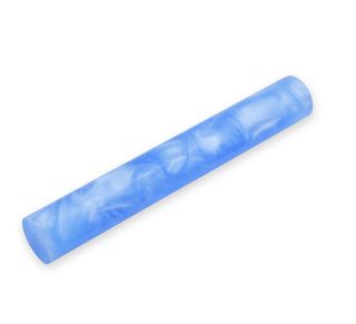 Acrylic Pen Rod - 19mm diameter, blue with pearl
