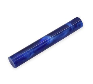 Acrylic Pen Rod - 19mm diameter, dark blue with pearl