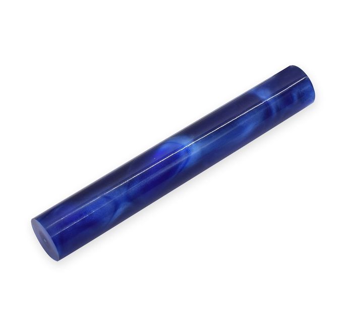 Acrylic Pen Rod - 19mm diameter, dark blue with pearl