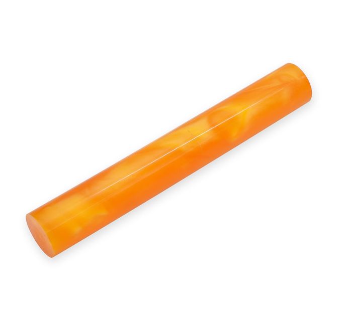 Acrylic Pen Rod - 19mm diameter,orange with transparence line