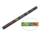 Resin Pen Rod - 18mm diameter, 300mm length. Yellow, blue, red/orange swirl