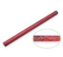 Resin Pen Rod - 18mm diameter, 300mm length. Red & blue swirl