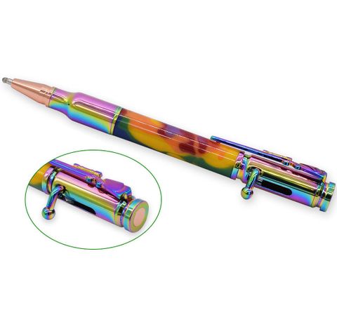 Colourful Vacuum Rifle Bolt Pen Kit - Pack of 1