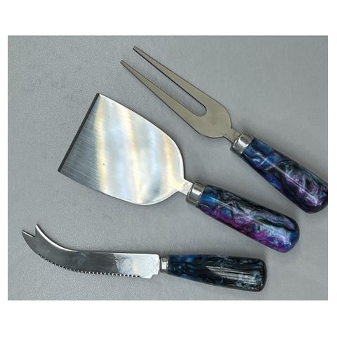 Carbatec Stainless Flat Cheese Knife Kit