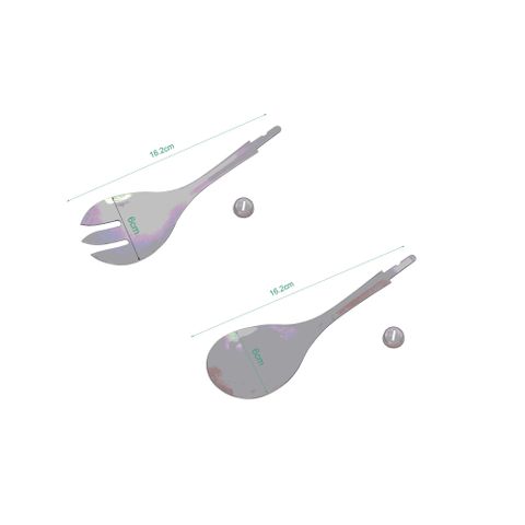 Carbatec Stainless Steel Salad Serving Spoon Kit