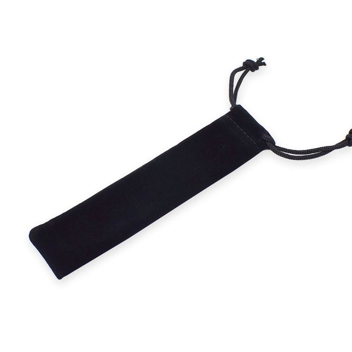 Velvet Pouch for Pens or Pencils - single black