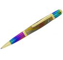 Gold & Colourful Vacuum Sierra Pen Kit - Pack of 1