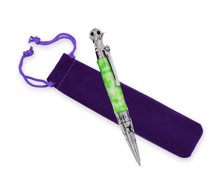 Velvet Pouch for Pens or Pencils - single purple