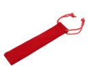 Velvet Pouch for Pens or Pencils - single red