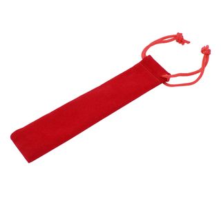 Velvet Pouch for Pens or Pencils - single red