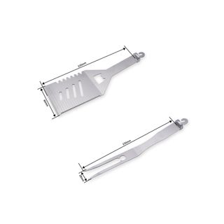 Carbatec Stainless Steel BBQ Spatula and Fork Kit