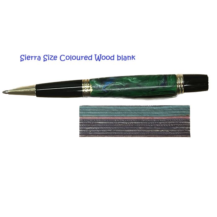 1/2 length COLOURWOOD PEN BLANK 65mm x 19 x 19mm