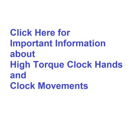 High torque mechanism and hands information