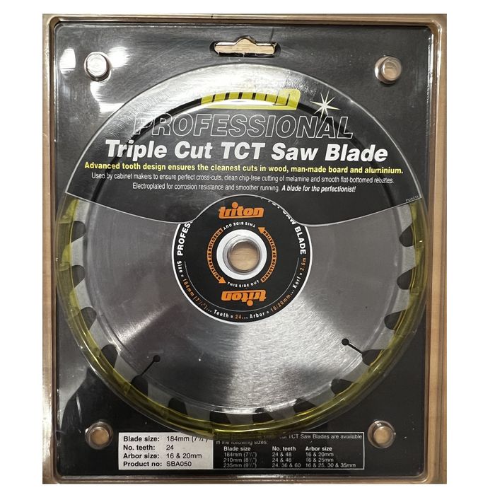 Triton Saw Blade 184mm Triple Cut 20T 16 ***