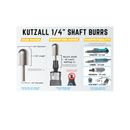 Kutzall Variety Kit for 1/4" Grinders - 4 piece
