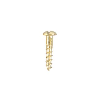 Solid Brass Rd/H Screws 10mm x 2.0mm 100