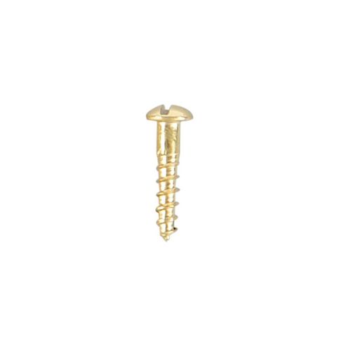 Solid Brass Rd/H Screws 10mm x 2.0mm  -100 pack