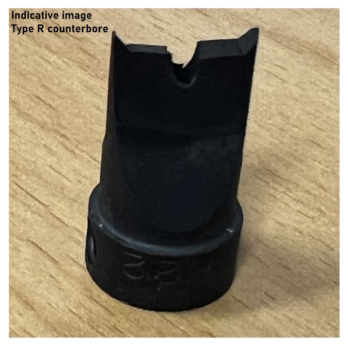 Counterbore 3/8inD x 1/8in Drill Hole ***