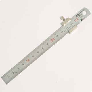 Shinwa Straight ScaleRule with stopper - 150mm