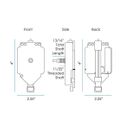 High Torque AA battery Pendulum Clock Movement - 20.6mm (13/16") shaft