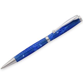 Satin Silver Fancy Slimline Pen Kit - Pack of 1