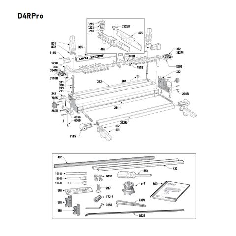 Leigh D4R Bridge Piece Extrusion ***