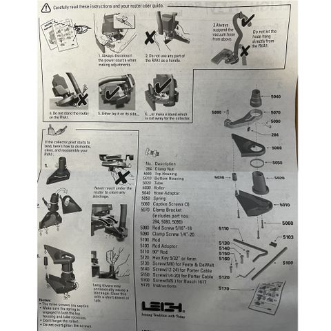 Leigh Dust Attachment ***