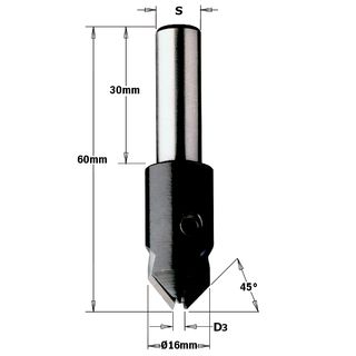 R/H Tungsten Countersink-Suits 3mm Drill ***