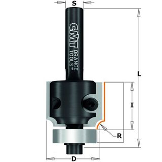 Insert Carbide Roundover Bit 1/8" radius 1/4" shank ***