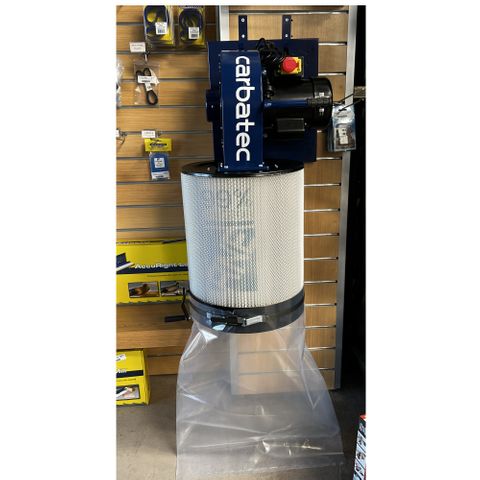 Carbatec 1HP Wall Mount Dust Collector with Cartridge Filter